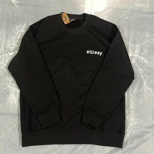 Stussy Black Printed Cotton Sweatshirt
